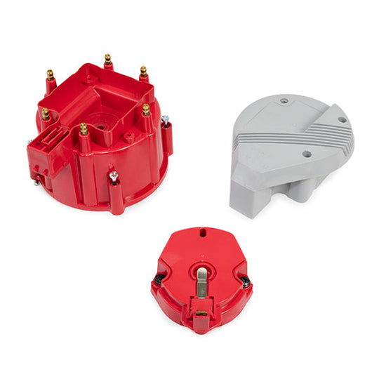 TSP HEI Distributor Super Cap And Rotor Kit; 6 Cylinder Male; Grey Top Street Performance