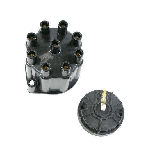 TSP Pro Series Distributor Cap And Rotor Kit; 8 Cylinder Female; Black Top Street Performance
