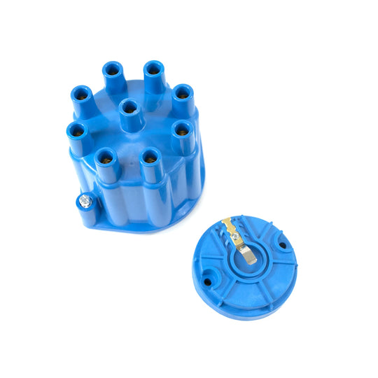 TSP Pro Series Distributor Cap And Rotor Kit; 8 Cylinder Female; Blue Top Street Performance