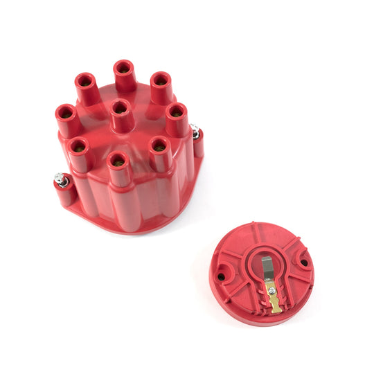 TSP Pro Series Distributor Cap And Rotor Kit; 8 Cylinder Female; Red Top Street Performance