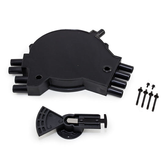 TSP Opti-Spark Distributor Cap And Rotor Kit; Chevrolet LT1 Gen. 1 1992-1994; Black Top Street Performance