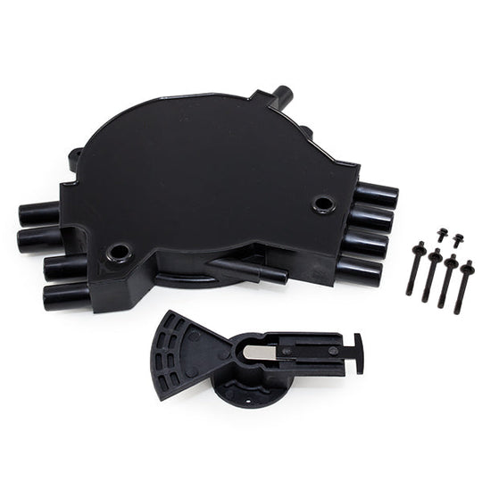 TSP Opti-Spark Distributor Cap And Rotor Kit; Chevrolet LT1 Gen. 2 1995-1997; Black Top Street Performance