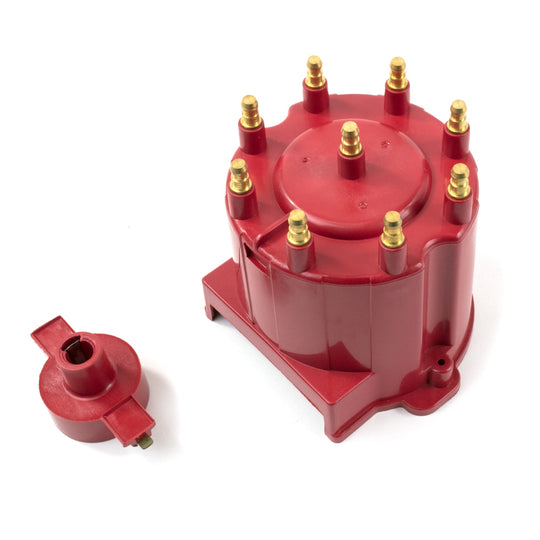 TSP GM EFI Distributor Cap And Rotor Kit; 8 Cylinder Male; Red Top Street Performance