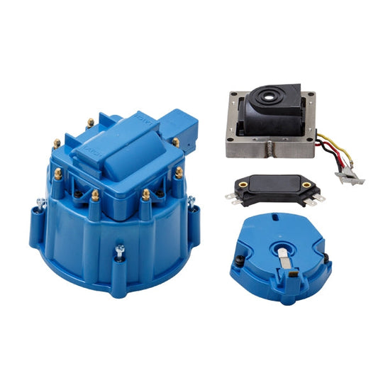TSP HEI Distributor Standard Cap Tune Up Kit; 8 Cylinder Male; Blue Top Street Performance