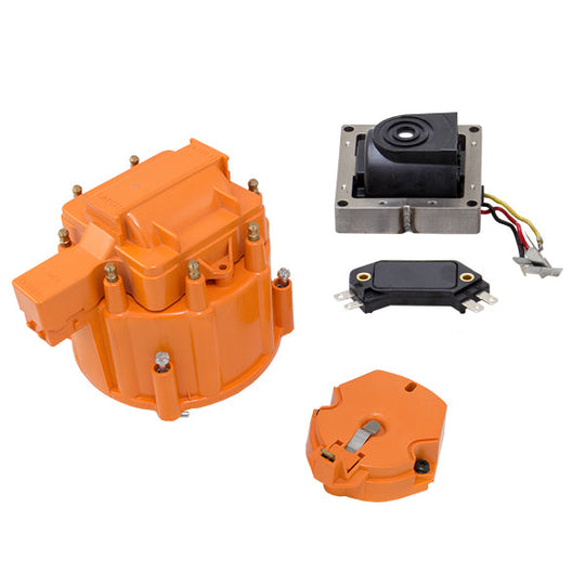TSP HEI Distributor Standard Cap Tune Up Kit; 8 Cylinder Male; Orange Top Street Performance