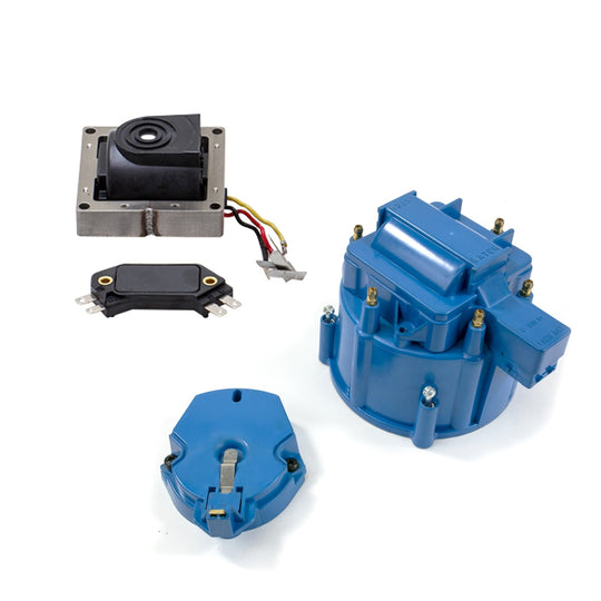 TSP HEI Distributor Standard Cap Tune Up Kit; 6 Cylinder Male; Blue Top Street Performance