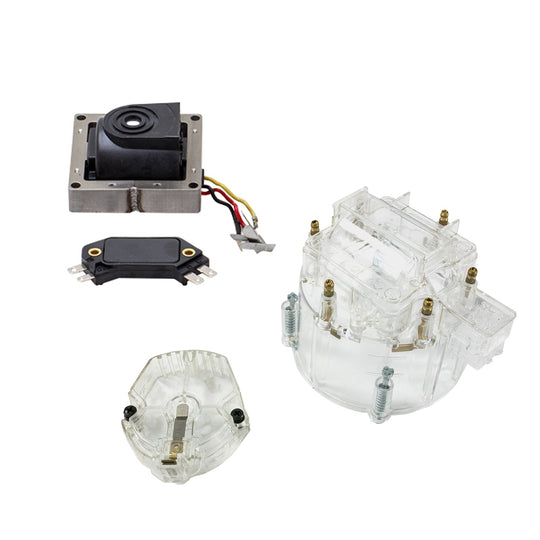 TSP HEI Distributor Standard Cap Tune Up Kit; 6 Cylinder Male; Clear Top Street Performance