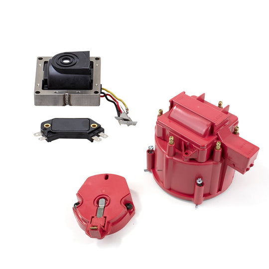 TSP HEI Distributor Standard Cap Tune Up Kit; 6 Cylinder Male; Red Top Street Performance