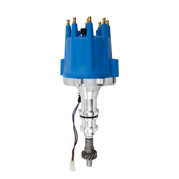 TSP Pro Series Pro Billet Distributor; Ford BB (370-460);351C;400;351M V8; Blue Top Street Performance