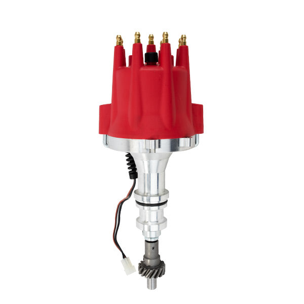 TSP Pro Series Pro Billet Distributor; Ford BB (370-460);351C;400;351M V8; Red Top Street Performance