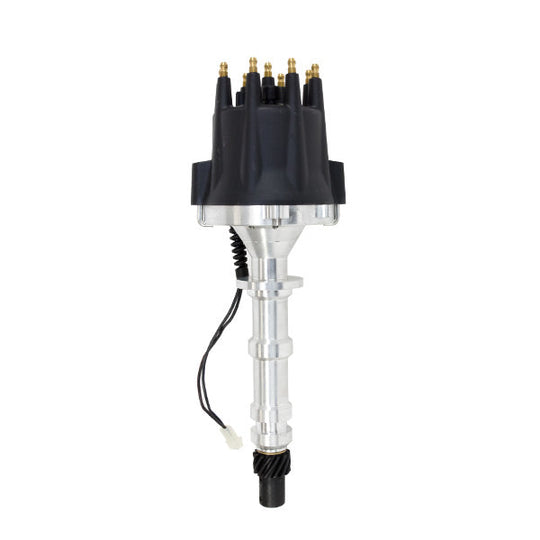 TSP Pro Series Pro Billet Distributor; Chevrolet BB Gen. 1 "W" (348; 409); Black Top Street Performance