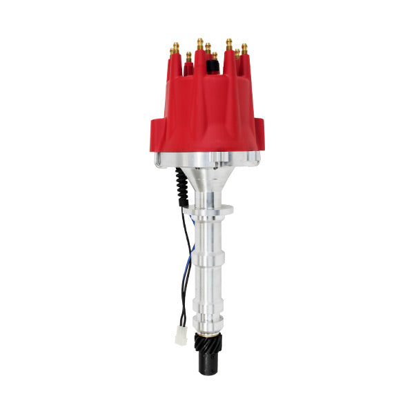 TSP Pro Series Pro Billet Distributor; Chevrolet BB Gen. 1 "W" (348; 409); Red Top Street Performance