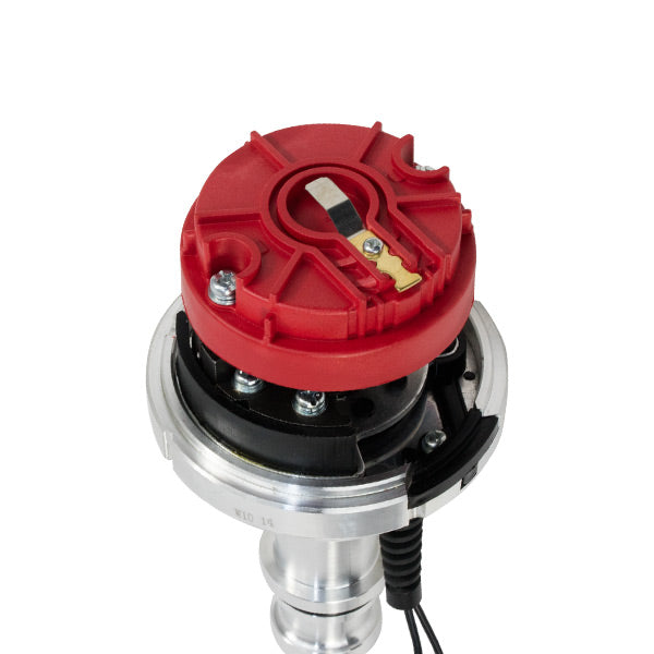 TSP Pro Series Pro Billet Distributor; Chevrolet BB Gen. 1 "W" (348; 409); Red Top Street Performance