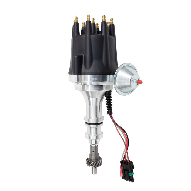 TSP Pro Series Ready To Run Distributor; Ford BB (370-460);351C;400;351M V8; Black Top Street Performance