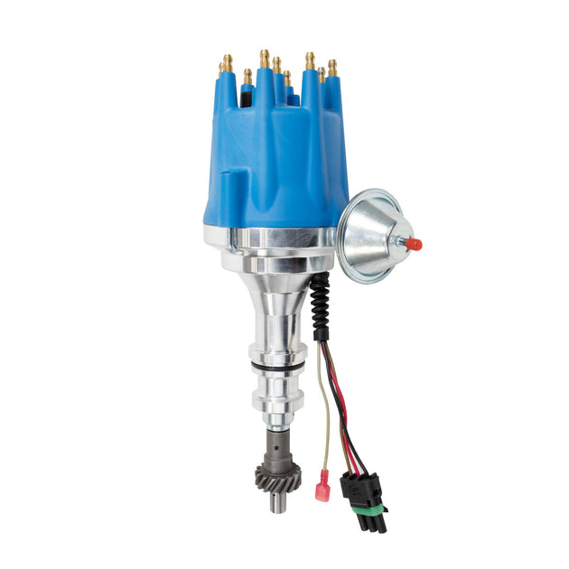 TSP Pro Series Ready To Run Distributor; Ford BB (370-460);351C;400;351M V8; Blue Top Street Performance