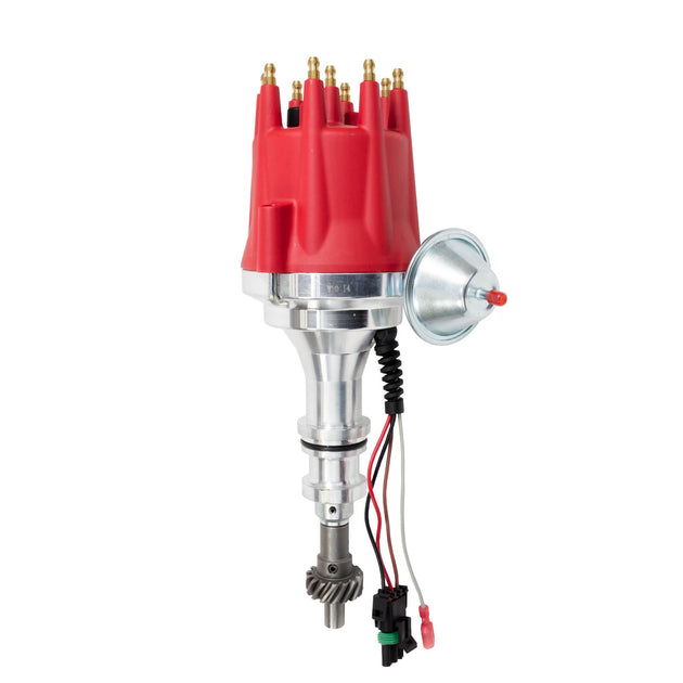 TSP Pro Series Ready To Run Distributor; Ford BB (370-460);351C;400;351M V8; Red Top Street Performance