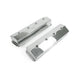 TSP Valve Covers; Fab. Alum.; Long Bolt Wthout Holes SBC Cen.; Polished Top Street Performance