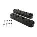 TSP Valve Covers; Fab. Alum.; W Coil Mounts LSX; Black Top Street Performance