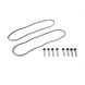 TSP Valve Covers; Fab. Alum.; W Coil Mounts LSX; Black Top Street Performance