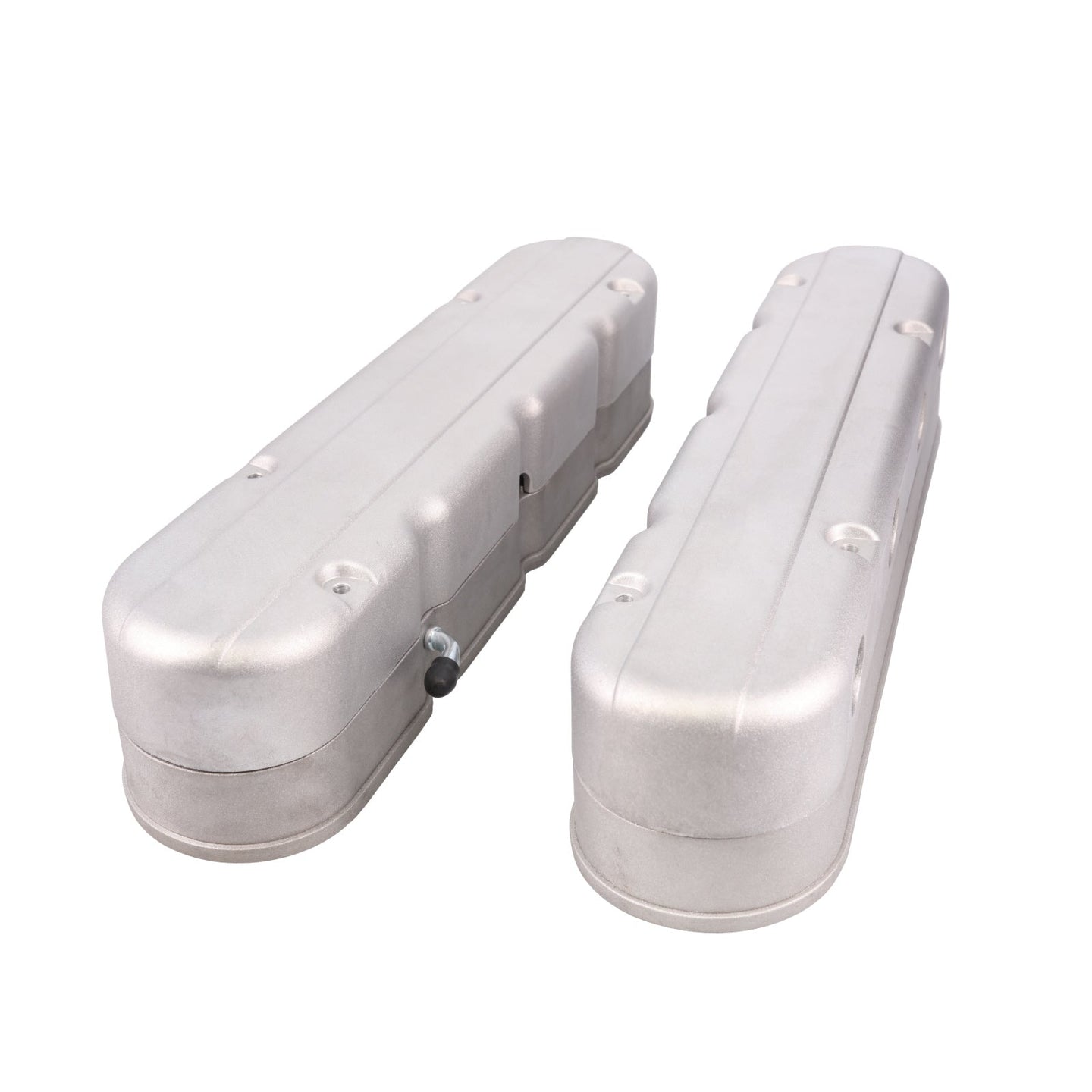 LS Valve Covers; Cast Aluminum; Smooth; W Coil Covers; Satin Top Street Performance
