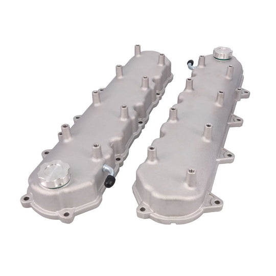 LT Valve Covers; Cast Aluminum; W Coil Mounts; Satin Top Street Performance