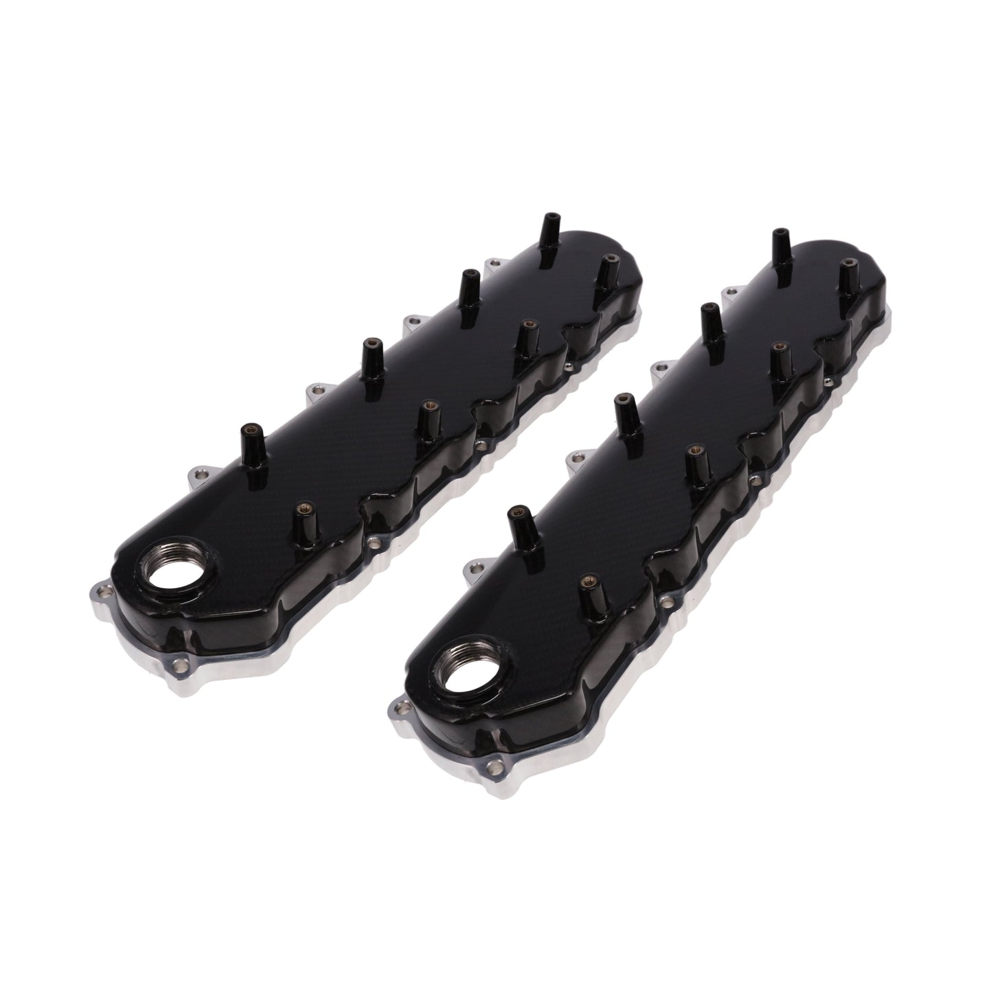 TSP GM LT Black Carbon Fiber Valve Covers Top Street Performance