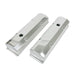 TSP Valve Covers; Fab. Alum.; Long Bolt With Holes SBC Perim.; Polished Top Street Performance