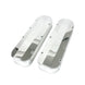 TSP Valve Covers; Fab. Alum.; Long Bolt Wthout Holes BBC; Polished Top Street Performance