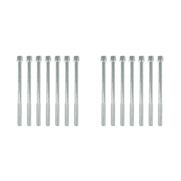 TSP Valve Covers; Fab. Alum.; Long Bolt Wthout Holes BBC; Clear Anodized Top Street Performance