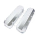 TSP Valve Covers; Fab. Alum.; Short Bolt Wthout Holes BBC; Clear Anodized Top Street Performance
