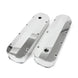 TSP Valve Covers; Fab. Alum.; Long Bolt With Holes BBC; Polished Top Street Performance
