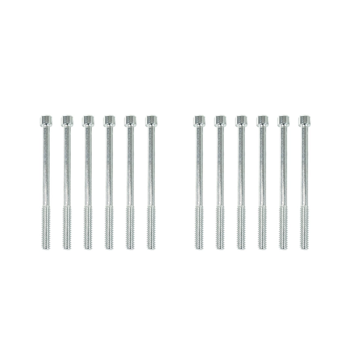 TSP Valve Covers; Fab. Alum.; Long Bolt With Holes SBF; Clear Anodized Top Street Performance