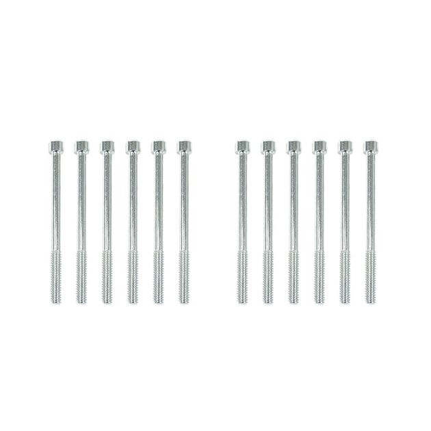 TSP Valve Covers; Fab. Alum.; Long Bolt With Holes SBF; Clear Anodized Top Street Performance