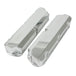 TSP Valve Covers; Fab. Alum.; Short Bolt Wthout Holes SBF; Clear Anodized Top Street Performance