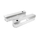 TSP Valve Covers; Fab. Alum.; Long Bolt With Holes SBF; Clear Anodized Top Street Performance