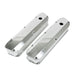 TSP Valve Covers; Fab. Alum.; Long Bolt With Holes SBF; Polished Top Street Performance