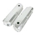 TSP Valve Covers; Fab. Alum.; Short Bolt With Holes SBF; Clear Anodized Top Street Performance