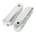 TSP Valve Covers; Fab. Alum.; Short Bolt With Holes SBF; Clear Anodized Top Street Performance