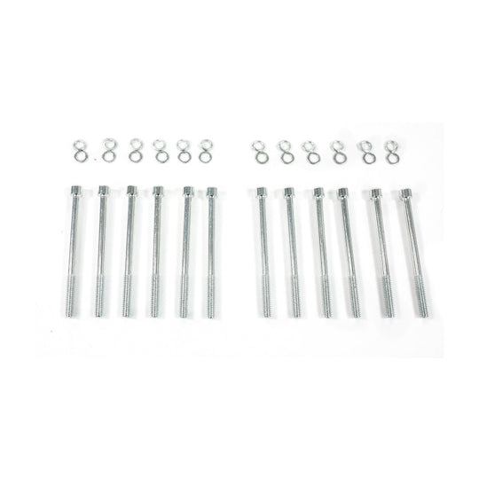 TSP Valve Covers; Fab. Alum.; Long Bolt Wthout Holes BBF; Clear Anodized Top Street Performance