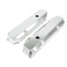 TSP Valve Covers; Fab. Alum.; Short Bolt With Holes Chrysler BB; Clear Anodized Top Street Performance
