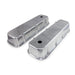 TSP Valve Covers; Cast Alum.; Smooth; Short Bolt With Holes; BBC; Polished Top Street Performance