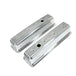 TSP Valve Covers; Cast Alum.; Finned; Long Bolt With Holes; SBC Cen.; Polished Top Street Performance