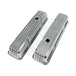 TSP Valve Covers; Cast Alum.; Finned; Long Bolt With Holes; SBC Perim.; Polished Top Street Performance