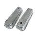 TSP Valve Covers; Cast Alum.; Finned; Long Bolt With Holes; BBC; Polished Top Street Performance