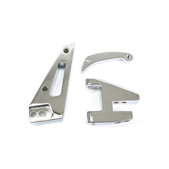 TSP Alternator 10SI Bracket; Aluminum SBC Short Water Pump; Chrome Top Street Performance