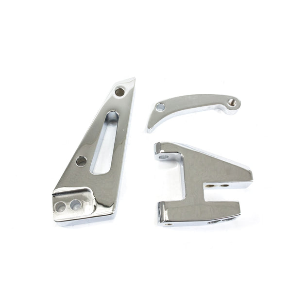 TSP Alternator 10SI Bracket; Aluminum SBC Short Water Pump; Chrome Top Street Performance