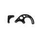 TSP Power Steering Saginaw Bracket; Aluminum SBC LWP 2-Piece; Black Top Street Performance