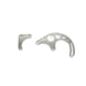 TSP Power Steering Saginaw Bracket; Aluminum SBC LWP 2-Piece; Polished Top Street Performance