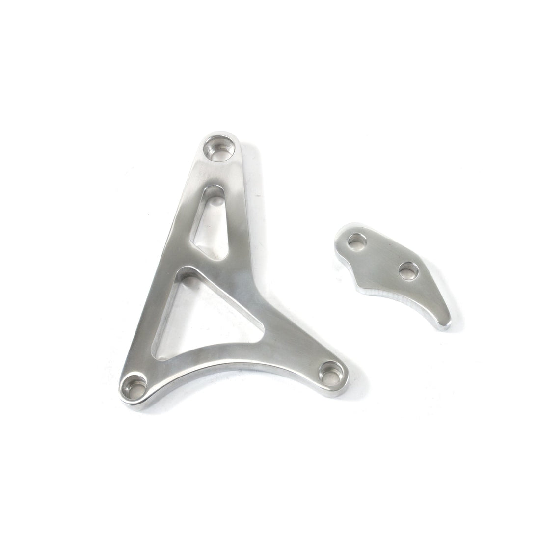 TSP Alternator 1G Bracket; Aluminum Ford Small Block; Polished Top Street Performance