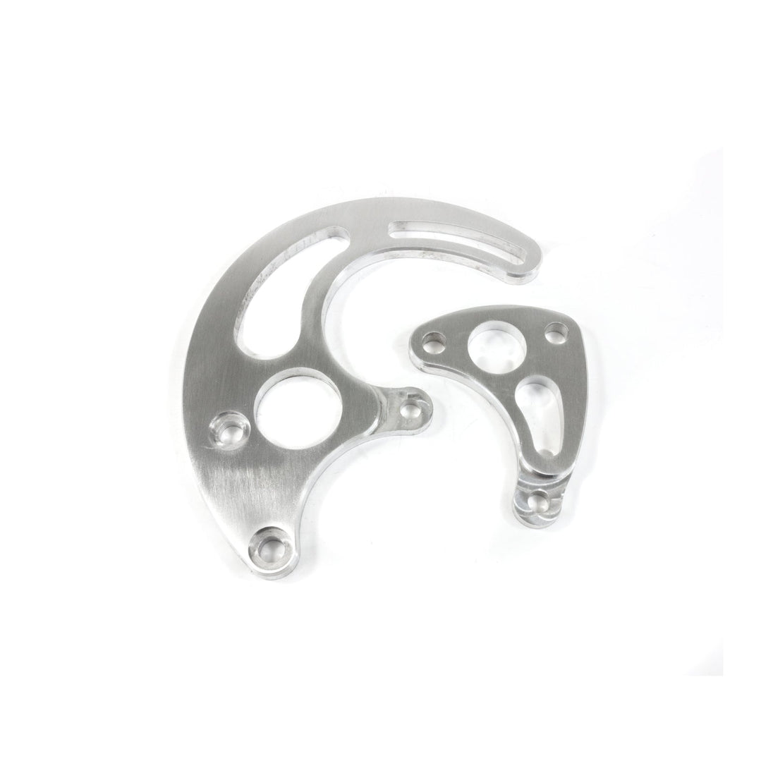 TSP Power Steering Saginaw Bracket; Aluminum BBC Long Water Pump; Brushed Top Street Performance